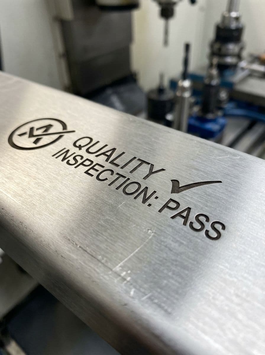 Feinste Lasergravur auf industrieller Oberfläche